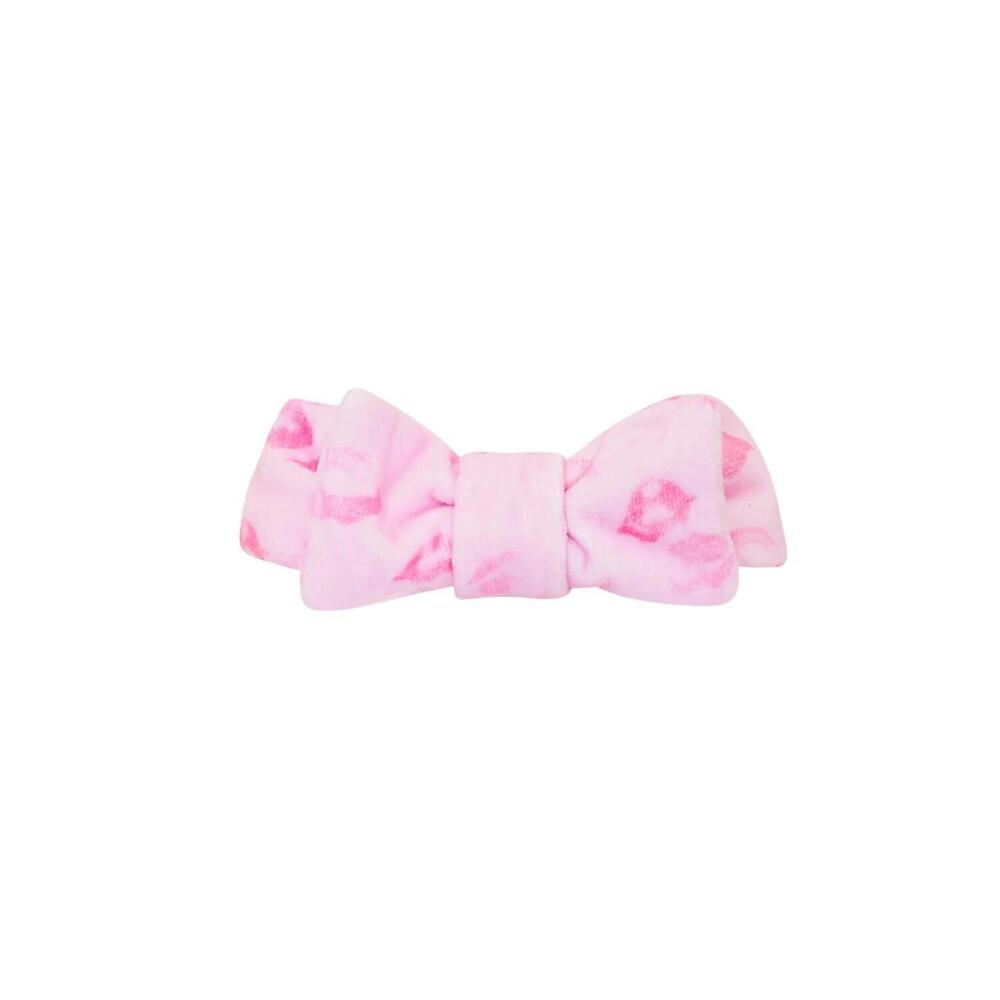 NEW LOVESHACKFANCY women's valentine bath headband in bubblegum pink